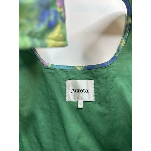 Aureta Dress Womens Small Piper Mini Fit & Flare Corset Multicolored Watercolor - Picture 3 of 8